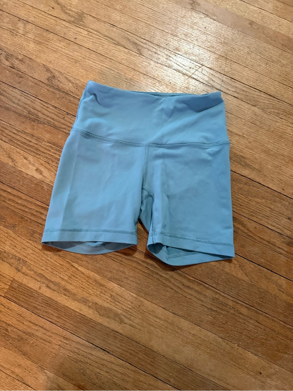 90 Degree By Reflex Sky Blue High-Rise Bike Shorts Size XS